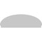 Ekena Millwork Elliptical Sunburst Architectural Grade PVC Combination Pediment, 84"W x 27-7/8"H x 2-3/4"P PEDPC084X280ELL01 - alternate 5